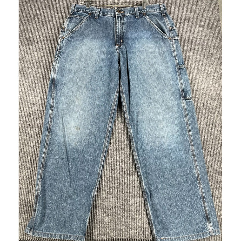 Carhartt Jeans Mens Size 36x32 Carpenter Blue Denim Casual Relaxed Work Outdoor